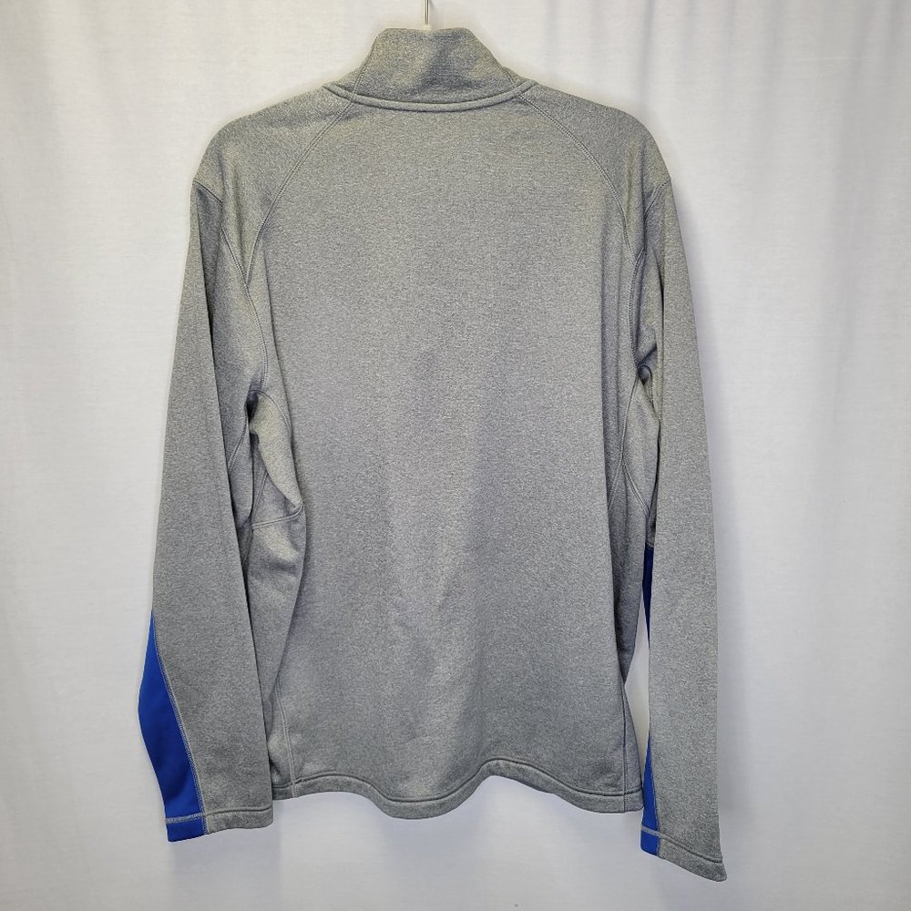 Nike Therma Fit Men's Large Pullover 1/2 Zip Gray Blue - Picture 2 of 6